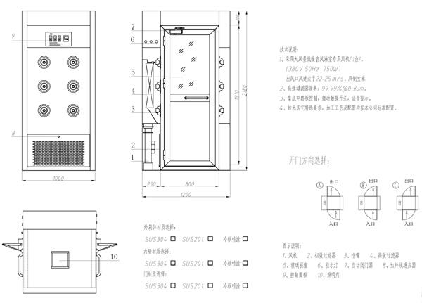 風淋設備設計方案圖 風淋設備設計方案圖